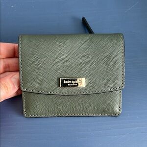 Kate Spade Olive Green Card Holder